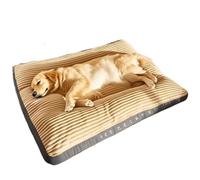 XUMKFJRE Dog bed For Medium Large Dogs Oversize Pet Sleeping Bed Big Thicken Dog Sofa Removable Washable Supplies for dogs(Khaki,XXL 98x68x7cm)