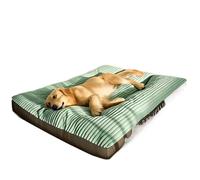 XUMKFJRE Dog bed For Medium Large Dogs Oversize Pet Sleeping Bed Big Thicken Dog Sofa Removable Washable Supplies for dogs(Green,XXL 98x68x7cm)