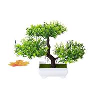 XUMKFJRE fake plants Artificial Plants Decoration Potted Bonsai Small Tree Pot Fake Plant Zen Garden Ornaments Table Home Room for Decor(20x18cm-05)