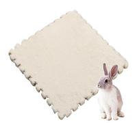 XUMKFJRE Guinea pig cage liner 30 * 30cm Pet Warming Pad Foam Guinea Pig Hamster Soft Sleeping Mat Rabbit Blanket Bed Accessories for Pets(White,1PCS)
