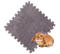 XUMKFJRE Guinea pig cage liner 4/10Pcs Rabbit Small Pet Items Waterproof Anti Slip Bedding Mat Highly Absorbent Pee Pad For SleepMat for Pets(Grey,4Pcs)