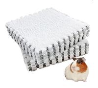 XUMKFJRE Guinea pig cage liner 4/10Pcs Rabbit Small Pet Items Waterproof Anti Slip Bedding Mat Highly Absorbent Pee Pad For SleepMat for Pets(White,10Pcs)