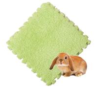 XUMKFJRE Guinea pig cage liner 4/10Pcs Rabbit Small Pet Items Waterproof Anti Slip Bedding Mat Highly Absorbent Pee Pad For SleepMat for Pets(Green,10Pcs)