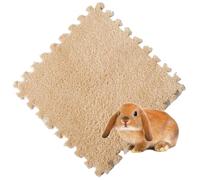XUMKFJRE Guinea pig cage liner 4/10Pcs Rabbit Small Pet Items Waterproof Anti Slip Bedding Mat Highly Absorbent Pee Pad For SleepMat for Pets(Brown,10Pcs)