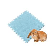 XUMKFJRE Guinea pig cage liner 4/10Pcs Rabbit Small Pet Items Waterproof Anti Slip Bedding Mat Highly Absorbent Pee Pad For SleepMat for Pets(Light Blue,4Pcs)