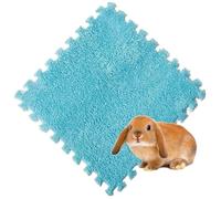 XUMKFJRE Guinea pig cage liner 4/10Pcs Rabbit Small Pet Items Waterproof Anti Slip Bedding Mat Highly Absorbent Pee Pad For SleepMat for Pets(Blue,4Pcs)