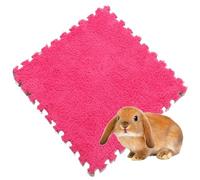 XUMKFJRE Guinea pig cage liner 4/10Pcs Rabbit Small Pet Items Waterproof Anti Slip Bedding Mat Highly Absorbent Pee Pad For SleepMat for Pets(Rose Red,10Pcs)