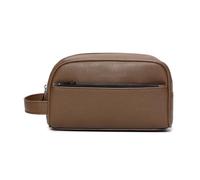 XUMKFJRE Men's Handbags Leather Clutch Wallet Waist Bag(Brown)