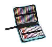 XUMKFJRE Pencil Case 36/55/72 Slots Pencil Case School Pencilcase Supplies Girl Stationery Bag Organizer Large Capacity Pen Box Aesthetic Scholar Kit for Watercolor Pen Storage(72 Slots Blue)