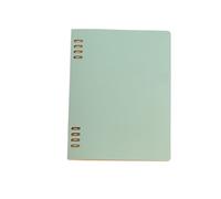 XUMKFJRE Simple Shell No Scratch Loose-Leaf PP Cover A5 Handbook Loose-leaf Core B5 Horizontal Inner Page Removable(PP-A5-l green)