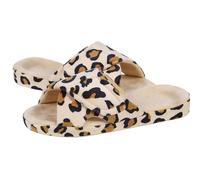 XUMKFJRE Sliders Women Four Seasons Fuzzy House Slippers Women Home Flats Sandals Open Toe Slip-on Cotton Slippers Casual Indoor Furry Slides(Brown,37(9 inch))