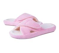 XUMKFJRE Sliders Women Four Seasons Fuzzy House Slippers Women Home Flats Sandals Open Toe Slip-on Cotton Slippers Casual Indoor Furry Slides(Pink,42(10 inch))