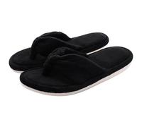 XUMKFJRE Sliders Women Winter Fur Slippers Fluffy Women's Soft Plush Flats Slippers Women Home Sandals Indoor Casual Fuzzy Flip Flops(A-Black,38-39(9.2-9.4 inch))