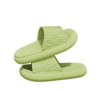 XUMKFJRE Soft Bottom Cloud Slippers Women Red Thick Platform Pillow Slides Woman Summer Non Slip Beach Sandals Couple Flip Flops(Green,38-39)