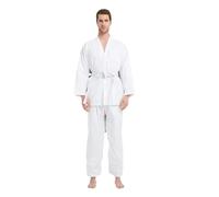 XUMKFJRE Taekwondo Uniform For Adult And Kids Taekwondo Gym Training Suit Cotton Long Sleeved Shirt And Pants(150cm)