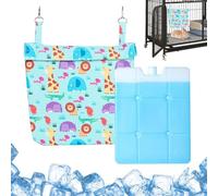Xummpxuk Cooling Mat for Bunny,Small Dog Cooling Mat - Portable Chew-Resistant Cold Cushion Washable Rug for Travel Car Sofa Bedroom Garden Beach Playpen