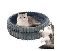 Xummpxuk Dog Bed | Kitten Donut Cushion - 20 Inches Round Removable Washable Sleeping Bed Couch Mat for Puppy Pets Dog Calming Indoor Outdoor Bedside