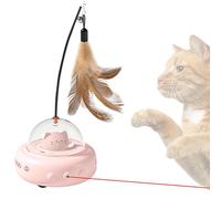 Xummpxuk Electric Interactive Cat Toy | Kitten Toys with Feather | Cat Teaser Wand, Rechargeable Electric Sensing Pet Toys for Chasing and Hunting