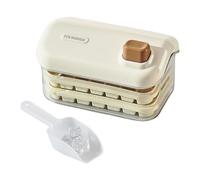 Xummpxuk Ice Maker Mold | Double Layer Ice Maker Box with Lid and Shovel | Large Capacity Chilling Cube Making Bar Tool for Tequila Vodka Whiskey Cold Drinks Beverage