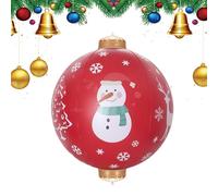 Xummpxuk Large Christmas Balls | Red Large Inflatable Balls Outdoor Decorations | Holiday Pendant Home Decor for Events Patio Window Lawn Yard Porch Festival Gatherings Tree