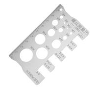 Xummpxuk Nut And Bolt Thread Checker - Stainless Steel Finder Tool,Pitch Measurement Gauge,for Industry Home Thread Bolt Nut Pitch Repair Measurement