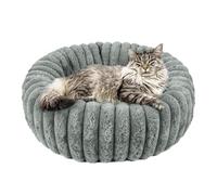 Xummpxuk Round Cat Bed,Warm Soft Cat Sleeping Bed | Non-Slip Plush Pet Sofa for Home Offices Bedroom Living Room Apartment Corner Floor Indoor Outdoor Travel