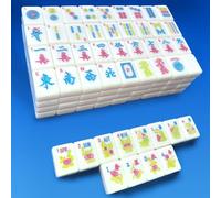XuMoZC American Mini 1.2-inch Mahjong Set 166 Oh My Mahjong Tiles American Mahjong Game Pink Mah-Jongg Tiles
