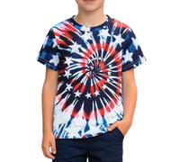Xumplo Boys T-Shirts Kids Short Sleeve Graphic Tops Tweens Summer Crew Neck Top Casual American Flag Inspired Tee 8-12Y