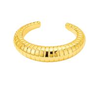 XUN Zhe Chunky Geometric Textured Open Cuff Bangle Bracelet for Women Men Trendy Hammered Statement Cuff Bracelet Spiraled Oval Charm Cuff Bracelet Jewelry Gifts, L, alloy, no gemstone