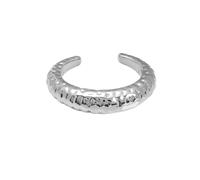 XUN Zhe Chunky Geometric Textured Open Cuff Bangle Bracelet for Women Men Trendy Hammered Statement Cuff Bracelet Spiraled Oval Charm Cuff Bracelet Jewelry Gifts