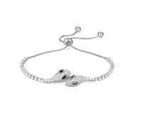 XUN Zhe Shiny Cubic Zircon Snake Bangle For Women Adjustable Open Serpent Charm Bangle Bracelets Vintage animals Snakes Chain Cuff Bracelet Jewelry Gift, adjustable, alloy, Cubic Zirconia