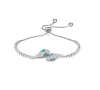 XUN Zhe Shiny Cubic Zircon Snake Bangle For Women Adjustable Open Serpent Charm Bangle Bracelets Vintage animals Snakes Chain Cuff Bracelet Jewelry Gift, adjustable, alloy, Cubic Zirconia