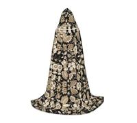 XUNBUP Hooded Cape, Blue Daisy Fields Long Cloak Gift for Fans | A Present For Costume Lovers: Full-Print Garment With Bow Tie, Durable Easy-Care Fabric, For Cosplay And Dress-Up