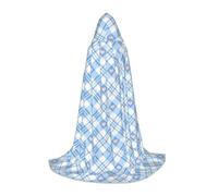 XUNBUP Hooded Cape, Blue Petal Dots Long Cloak Gift for Fans | A Present For Costume Lovers: Full-Print Garment With Bow Tie, Durable Easy-Care Fabric, For Cosplay And Dress-Up