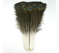 XUNCHUNG 10Pcs/Lot Natural Real Peacock Feathers,Long Big Nature Feather For Crafts Jewelry Decor Plumes Carnaval Party Accessories Decoration (Color : 70-80CM 28-32inch)