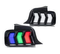 Xunder LED RGB Tail Lights for Ford Mustang S-197 4th Gen 2005-2009 Start-up Animation Sequential Indicator Rear Lamps Assembly