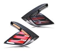 Xunder LED Tail Lights Assembly Compatible with Honda Civic 2016-2021 Hatchback Start-up Animation Sequential Turn Signal Rear Lamps Accessory (Cannot fit sedan or coupe)