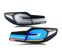 Xunder LED Tail Lights Compatible with BMW 5-Series G30 F90 M5 2017-2020 Blue Start-up Animation Sequential Turn Signal Rear Lamps Assembly (Not Fit 2021-2023 Model)