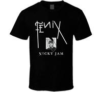 XUNDERA Nicky Jam Reggaeton Fenix Regueton T Shirt XL Black