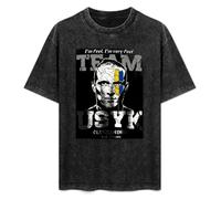 XUNDERA T-Shirt Unisex Retro Oleksandr Usyk Boxing Cotton Round Neck Black XXL