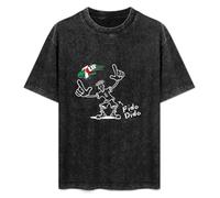 XUNDERA Unisex T-Shirt Vintage Fido Dido 7Up 7 UP Fizzy Drink Cocacola Retro 100% Cotton Round Neck Black S