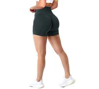 Xunerloy Women's Seamless Scrunch Amplify Shorts - Workout Gym Butt Lifting High Waisted With Tiered Waistband, Tummy Control, Anti Chafing, Soft Opaque - Grey S