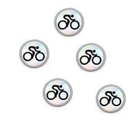 XUNHUI Round Cycling Sport Bicycle Biker Patches Embroidery Applique Cloth Stickers Badges Sewing Clothing Accessory 5Pieces