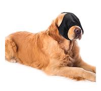 Xuniea Dog Calming Cap Dog Blindfold Shading Eye Cover Pet Anxiety Mask Muzzle Noise Ear Muffs for Noise Cancelling Grooming Anti Car Sickness(X-Large)