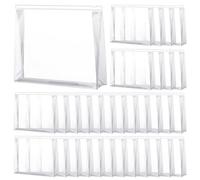 Xuniea Mini Clear Zipper Makeup Bags, Transparent, 11.8 x 9.7 x 2.4, Transparent
