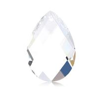 Xuniu 1 Pieces Clear Crystal Chandelier Lamp,Grid Glass Lamp Prisms Parts Hanging Drops Pendants Home Decor 38mm