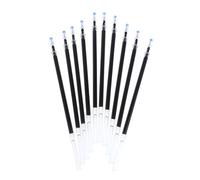 Xuniu 10 Pieces Gel Ink Ballpoint Pen Replacement Refill For Student Office Stationery Black 0.5mm