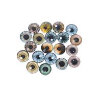 Xuniu 20Pcs Glass Doll Eyes for DIY Crafts Eyeballs For Dinosaur Eye Accessories Handmade 8mm/12mm/18mm