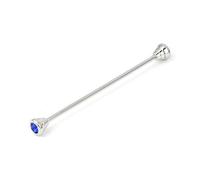 Xuniu Mens Shirt Collar Pin Necktie Tie Clip Clasp Brooch Bar Barbell Lapel Stick - Silver