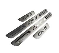 XUNJIE Car Door Sill Protector for CX-5 Skyactiv, Stainless Steel Car Door Sill Protector Strips, Scratch Resistant Kick Plate Guard Protectors Styling Accessories (CX-5)